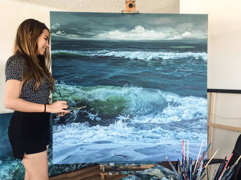 Original Seascape Painting by Vanessa Mae