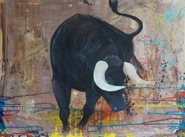Original Abstract Animal Paintings by Tanja Frentz