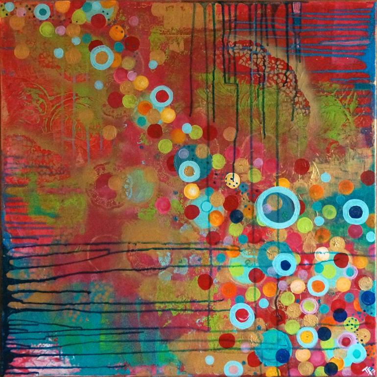 bubbles of joy Painting by Tanja Frentz | Saatchi Art