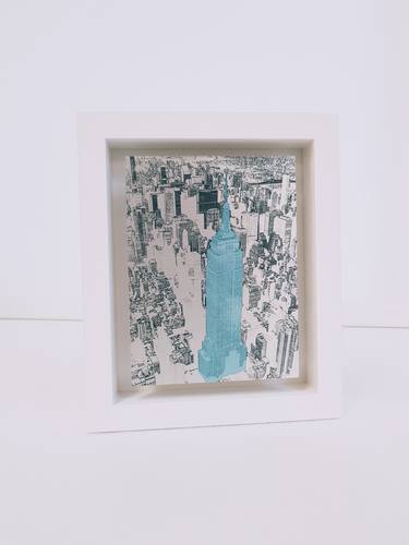 Original Modern Aerial Mixed Media by michael wallner