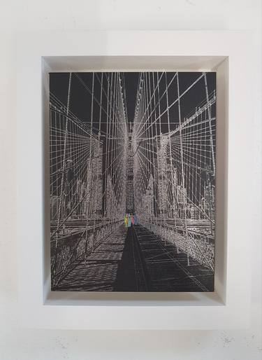 Little Apple, Brooklyn Bridge (black) - Limited Edition 2 of 30 thumb
