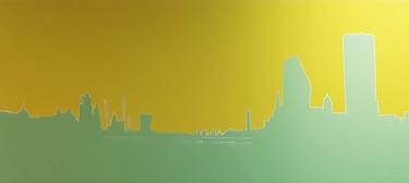 London Skyline (green & yellow) 1 - Limited Edition of 25 thumb