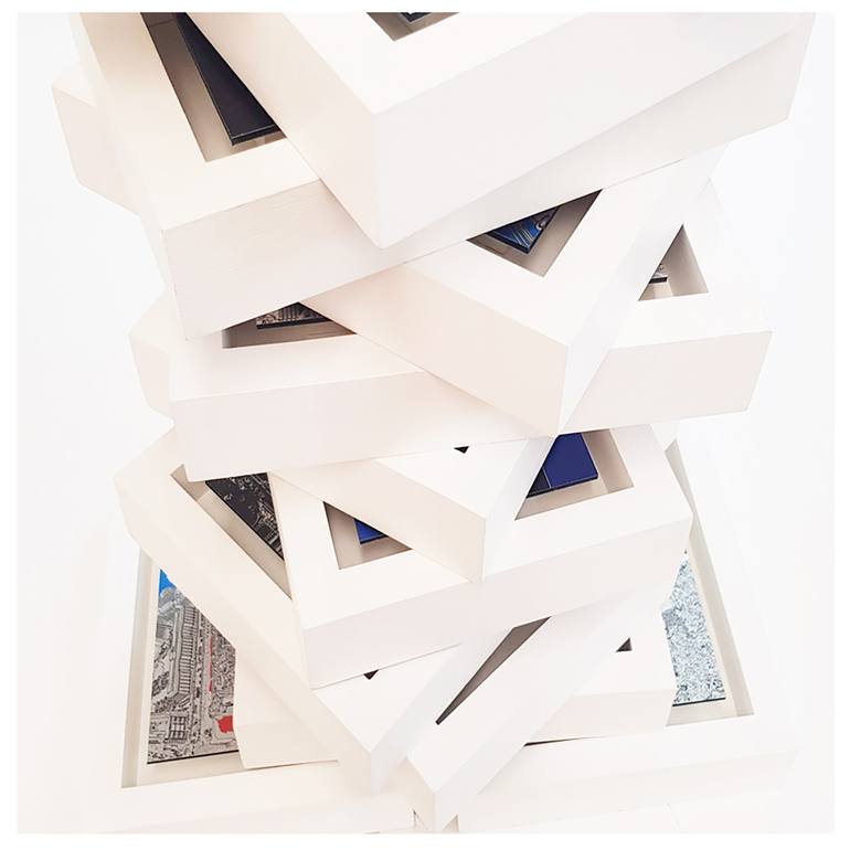 Original Modernism Architecture Mixed Media by Michael Wallner