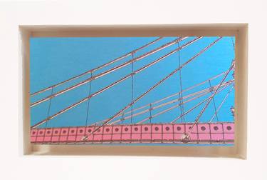 Little London, Albert Bridge (pink & blue) - Limited Edition of 30 thumb
