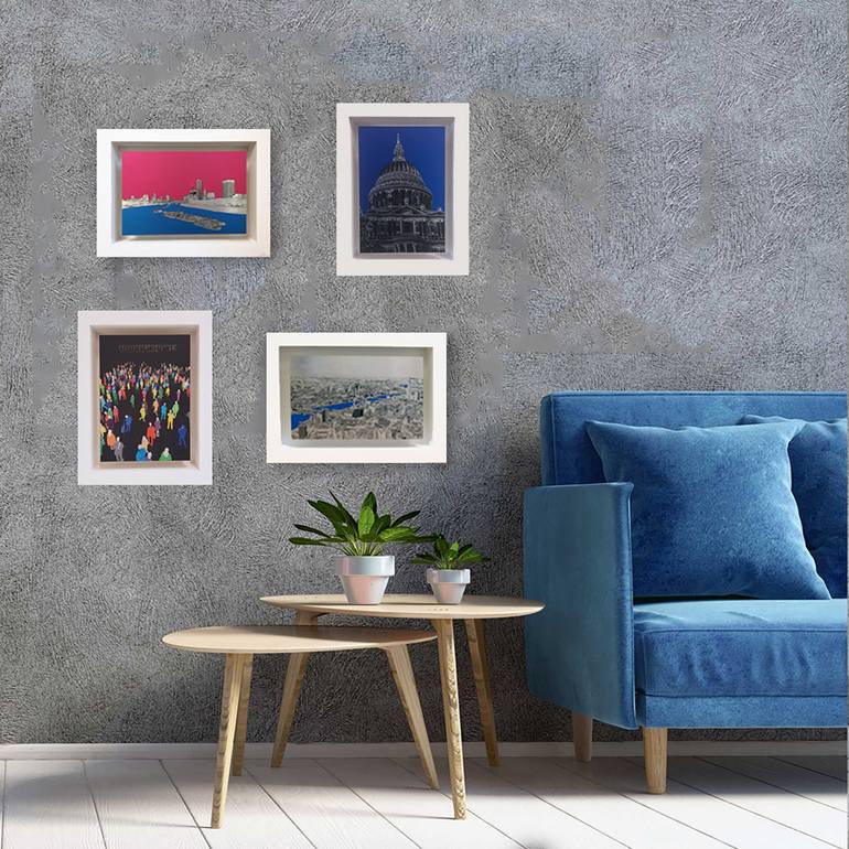 Original Modernism Cities Mixed Media by Michael Wallner