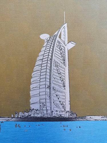 Original Modern Architecture Mixed Media by michael wallner