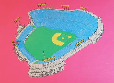 Dodger Stadium From Above - Limited Edition of 25 thumb
