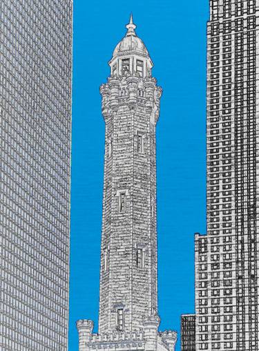 Chicago Water Tower (blue) thumb