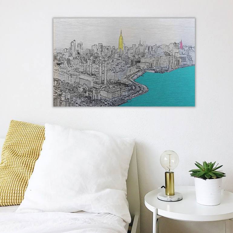 Original Cities Mixed Media by michael wallner