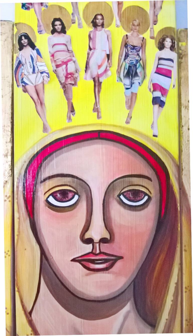 Original Figurative Women Collage by Taciana Coimbra