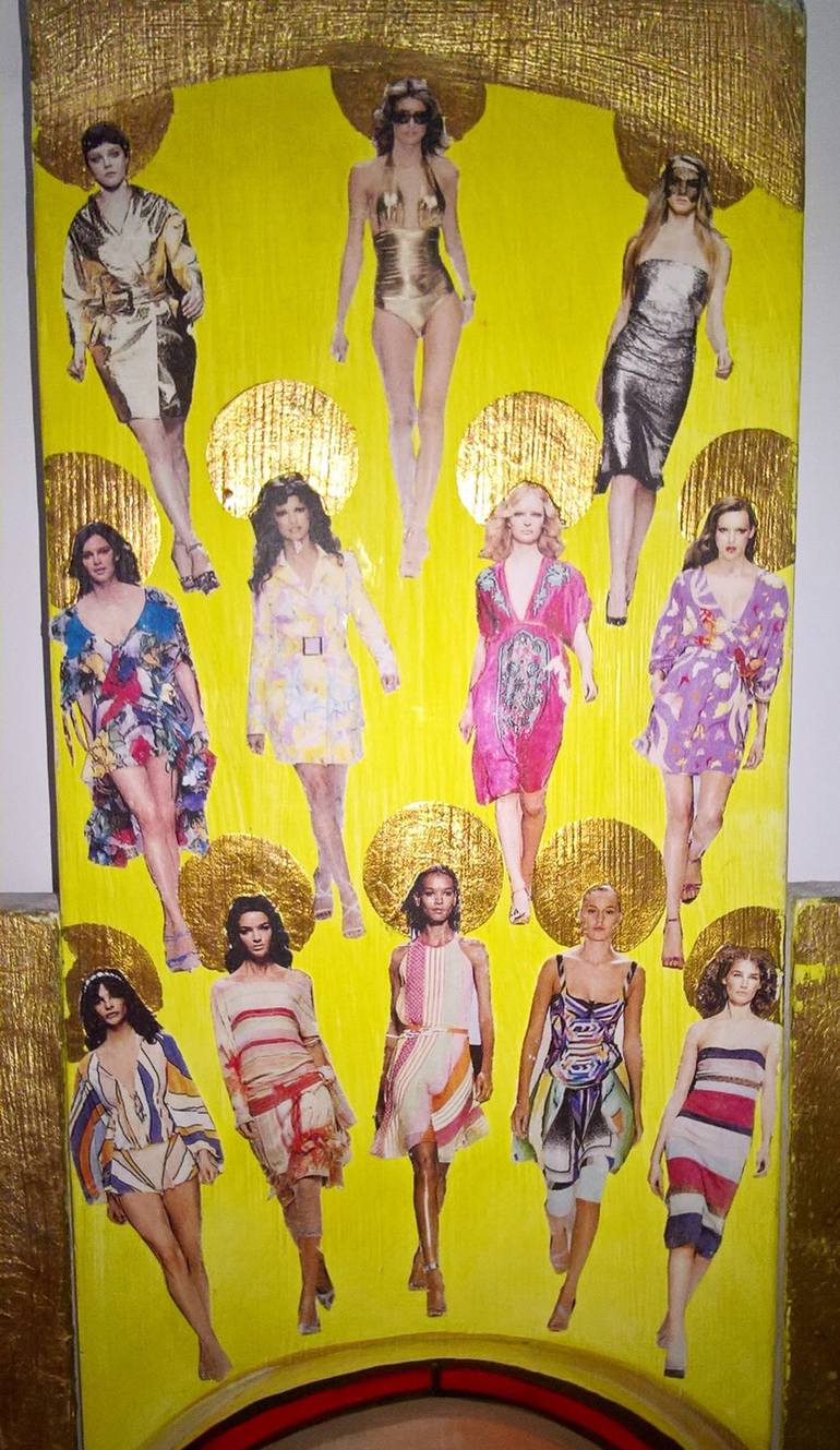 Original Figurative Women Collage by Taciana Coimbra