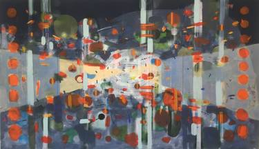Original Abstract Expressionism Science/Technology Paintings by Baptiste Ibar
