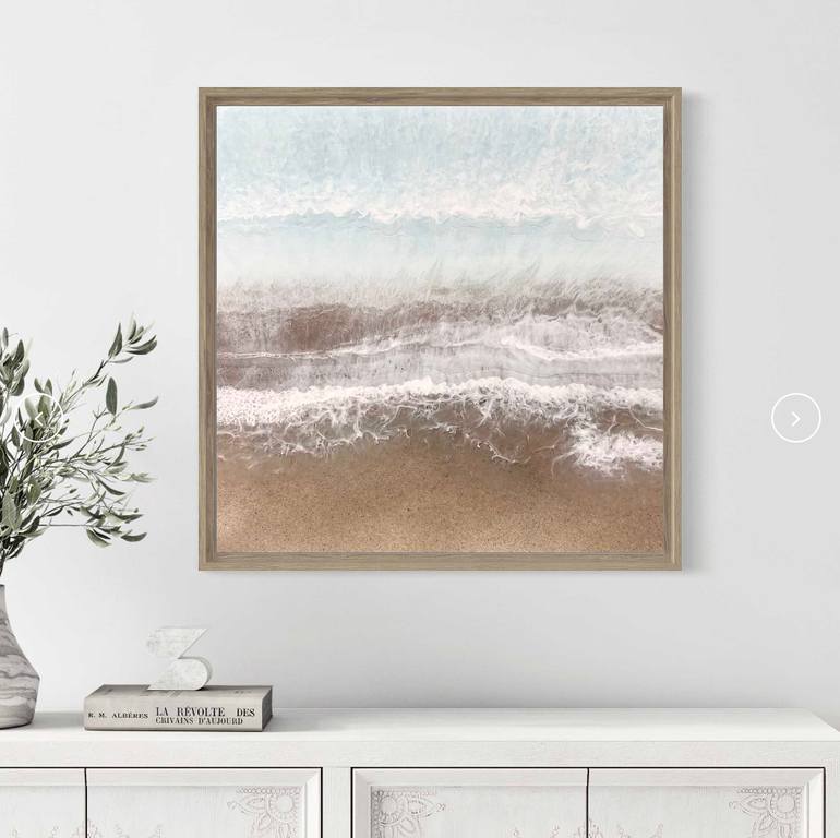 Original Modernism Seascape Painting by Martine Vanderspuy