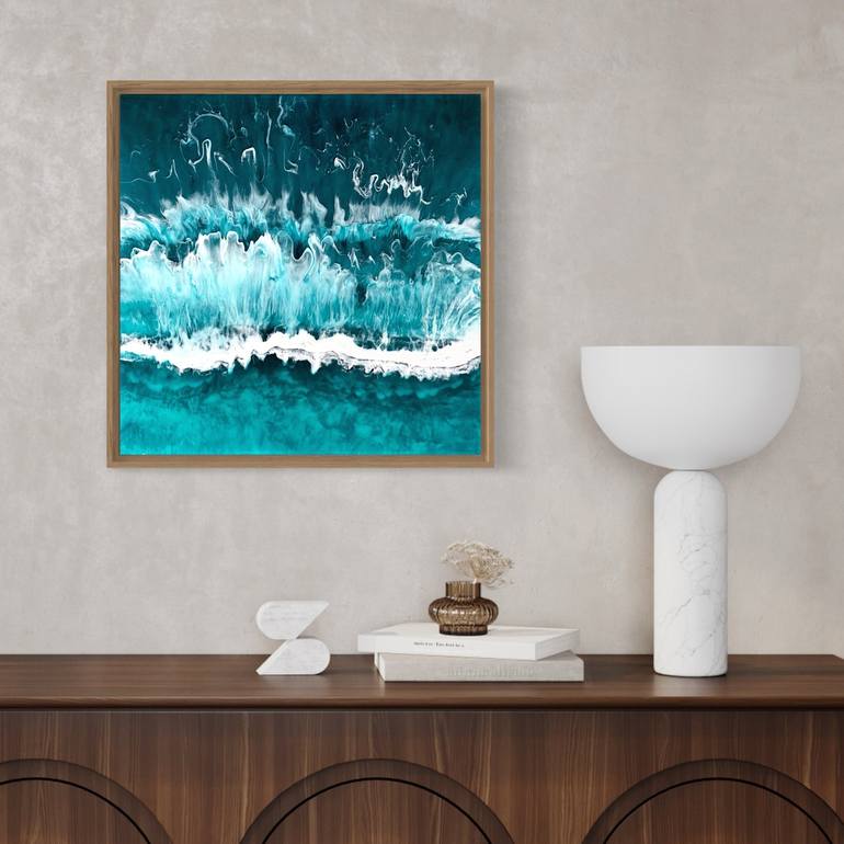 Original Photorealism Seascape Painting by Martine Vanderspuy