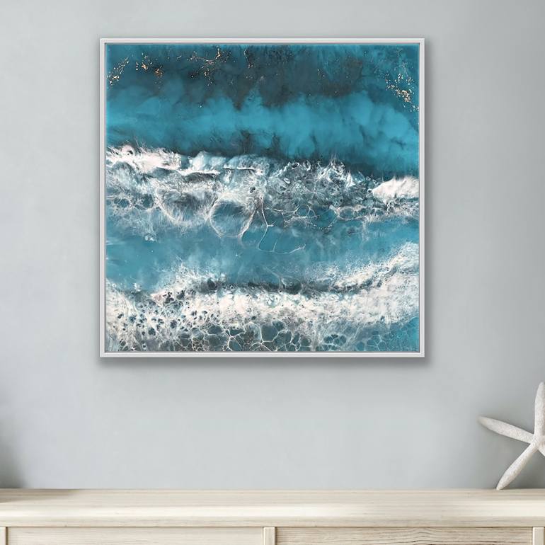 Original Photorealism Seascape Painting by Martine Vanderspuy