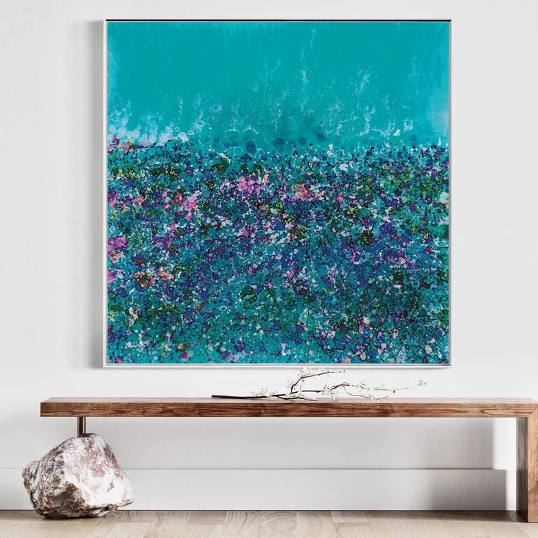 Original Abstract Seascape Digital by Martine Vanderspuy