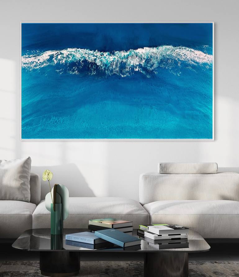 Original Photorealism Seascape Painting by Martine Vanderspuy