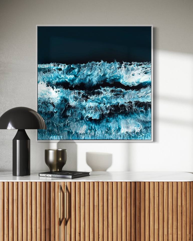 Original Photorealism Seascape Painting by Martine Vanderspuy