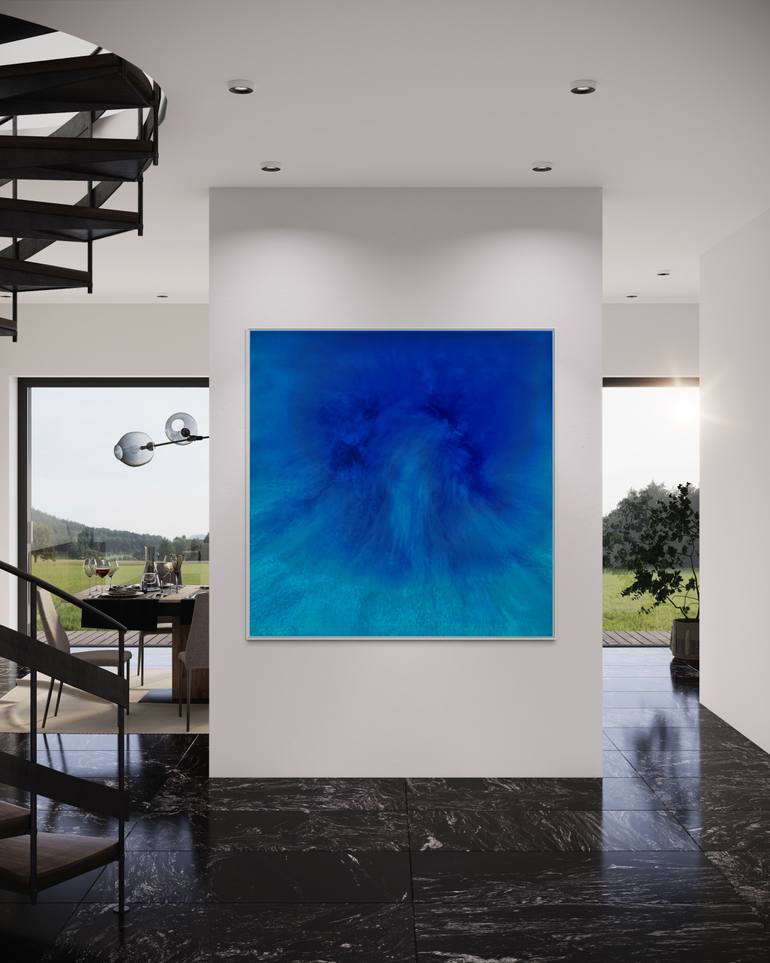 Original Abstract Seascape Painting by Martine Vanderspuy