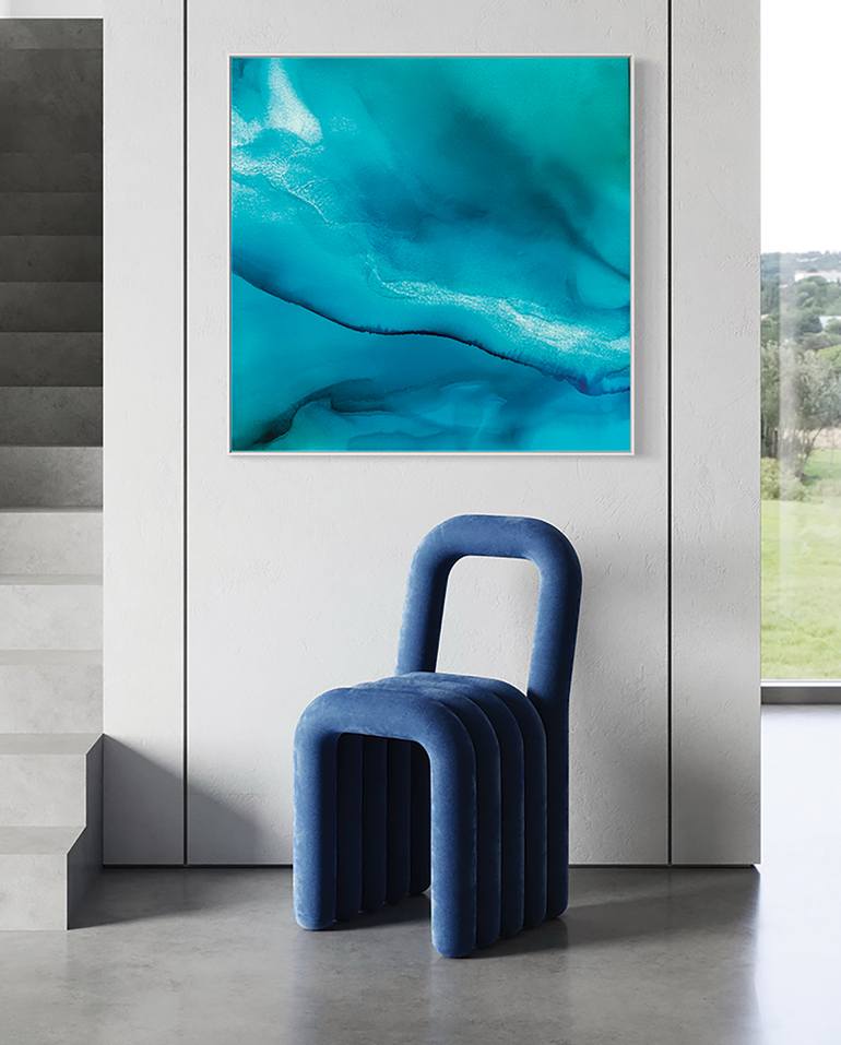 Original Abstract Water Painting by Martine Vanderspuy