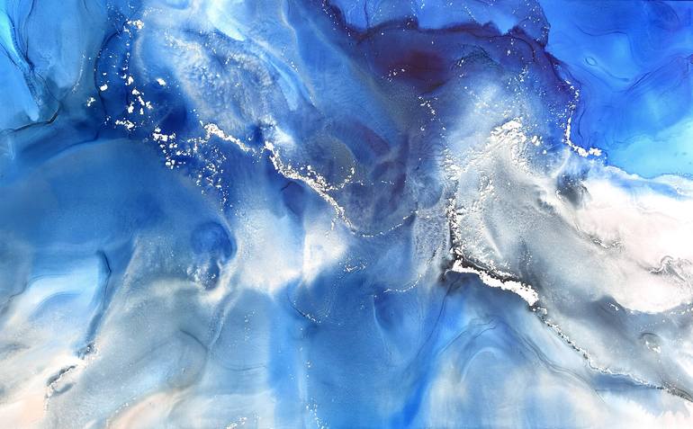Original Modern Water Paintings by Martine Vanderspuy