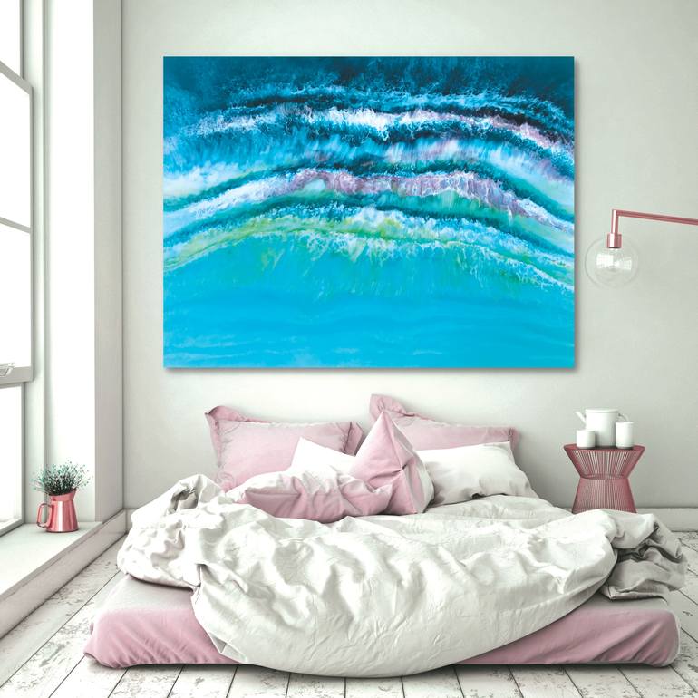 Original Conceptual Seascape Painting by Martine Vanderspuy