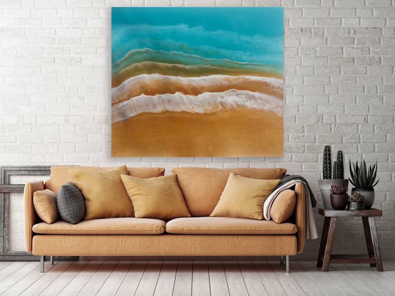 Original Conceptual Seascape Painting by Martine Vanderspuy