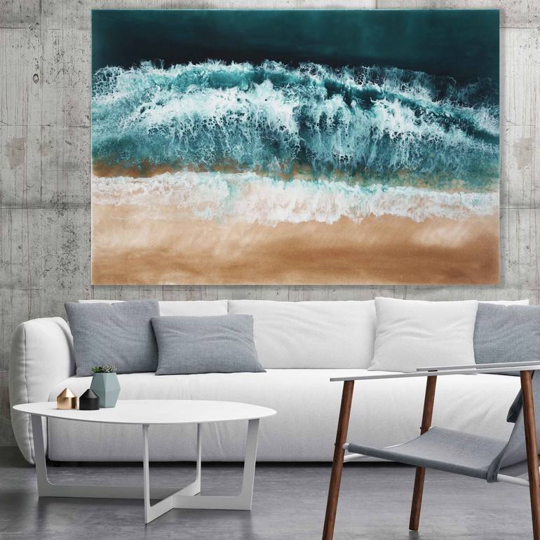 Original Realism Seascape Painting by Martine Vanderspuy