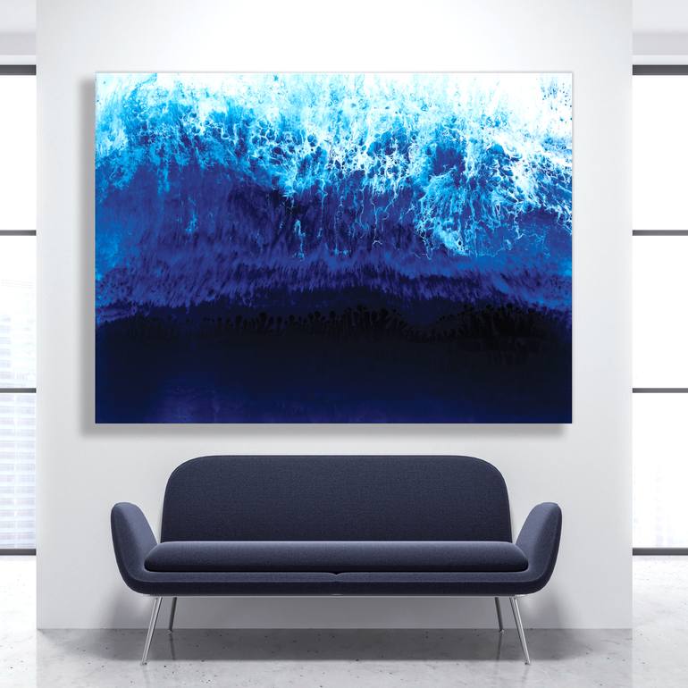 Original Modernism Seascape Painting by Martine Vanderspuy