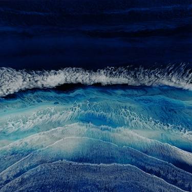 Original Abstract Seascape Paintings by Martine Vanderspuy