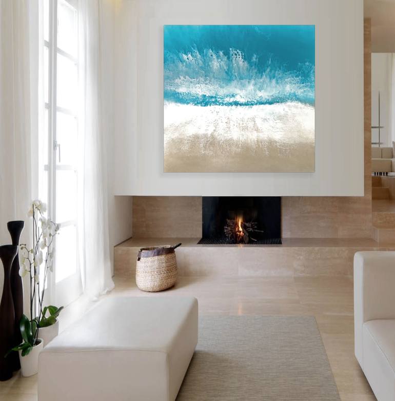 Original Modern Seascape Painting by Martine Vanderspuy