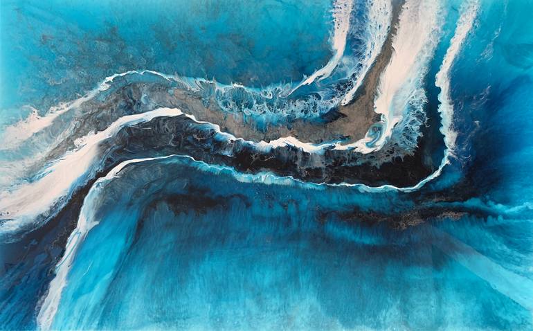 Original Seascape Painting by Martine Vanderspuy