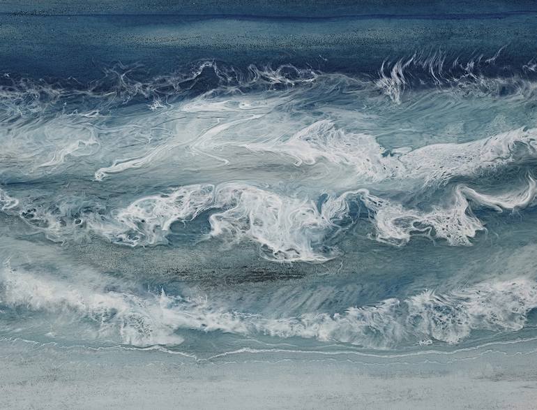 Original Modern Seascape Printmaking by Martine Vanderspuy