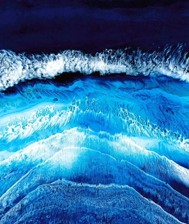 Original Seascape Printmaking by Martine Vanderspuy