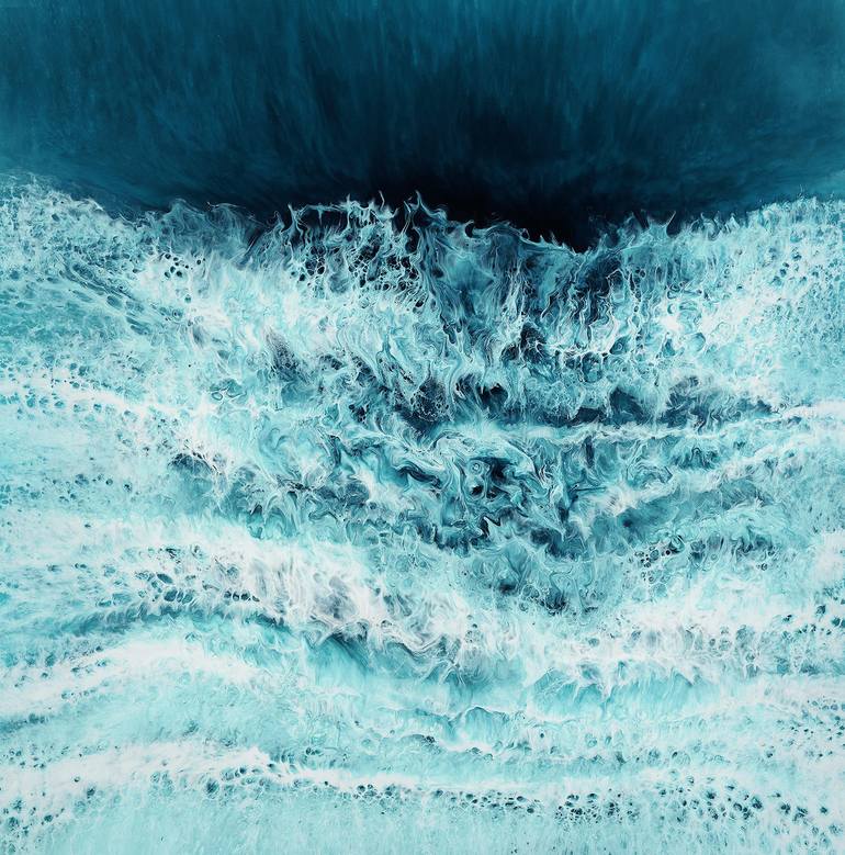 Original Conceptual Seascape Painting by Martine Vanderspuy