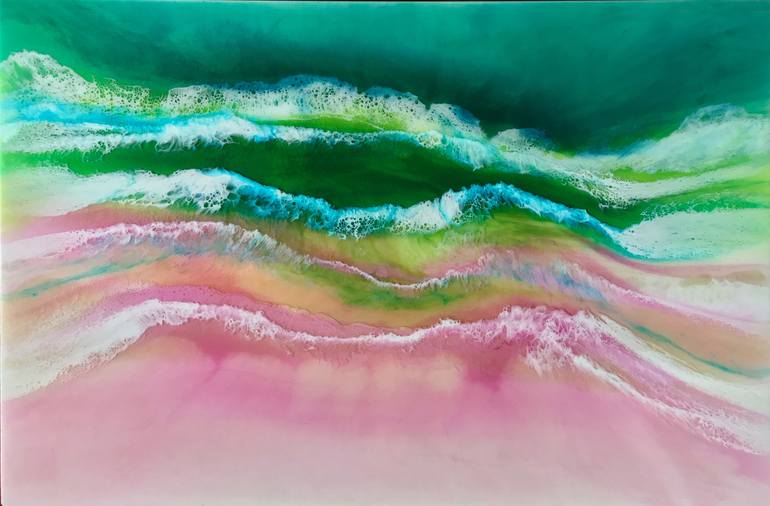 Original Conceptual Seascape Painting by Martine Vanderspuy