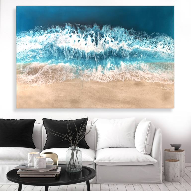 Original Seascape Painting by Martine Vanderspuy