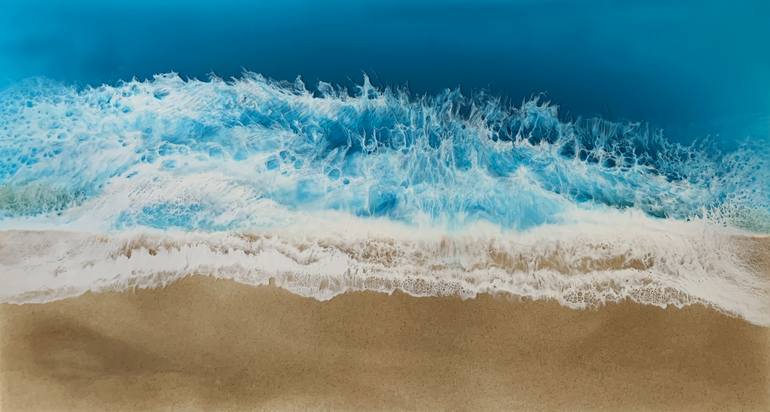 Original Modern Seascape Painting by Martine Vanderspuy