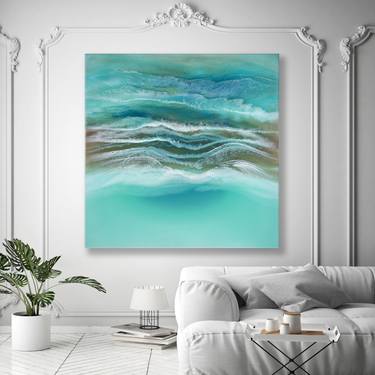 Original Conceptual Seascape Printmaking by Martine Vanderspuy