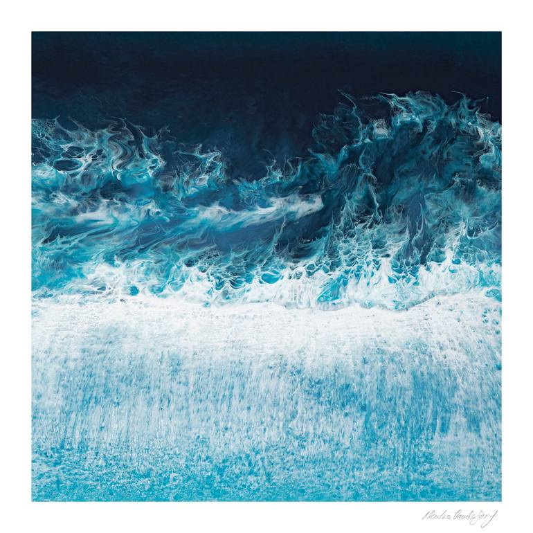 Original Conceptual Seascape Printmaking by Martine Vanderspuy