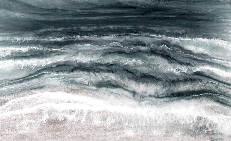Original Seascape Printmaking by Martine Vanderspuy