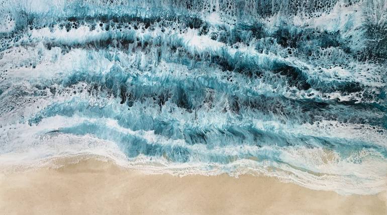 Original Seascape Painting by Martine Vanderspuy