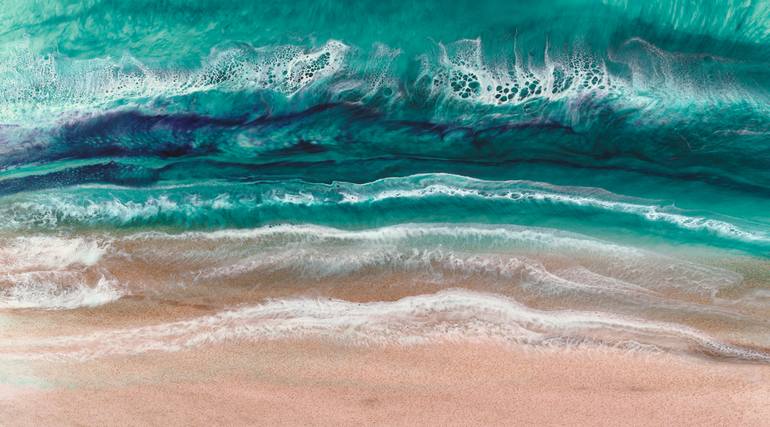 Original Seascape Printmaking by Martine Vanderspuy