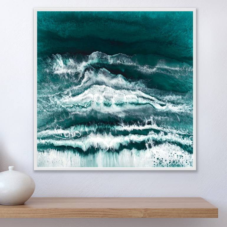 Original Seascape Printmaking by Martine Vanderspuy