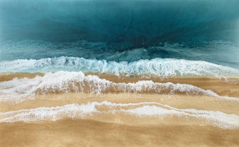 Original Photorealism Seascape Painting by Martine Vanderspuy