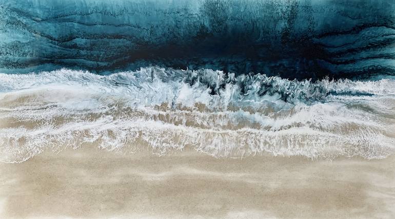 Original Realism Seascape Painting by Martine Vanderspuy