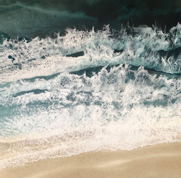 Original Realism Seascape Painting by Martine Vanderspuy