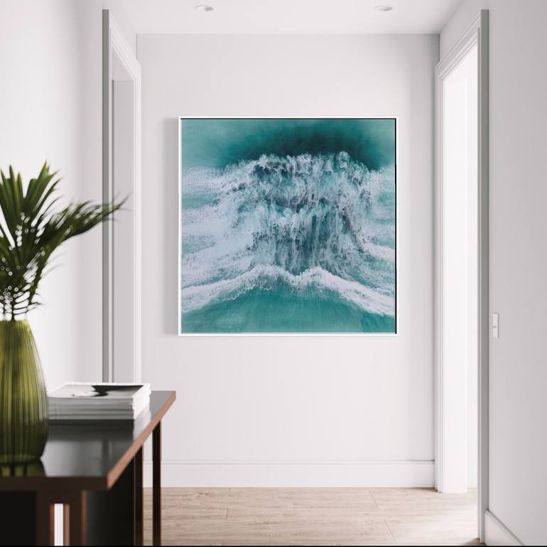 Original Photorealism Seascape Painting by Martine Vanderspuy