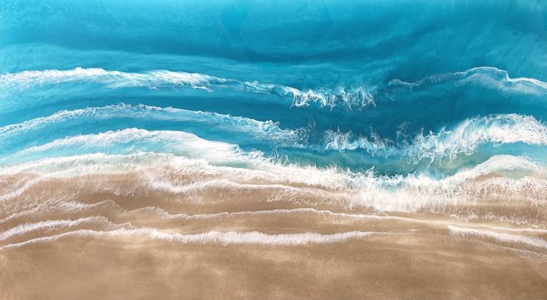 Original Seascape Painting by Martine Vanderspuy