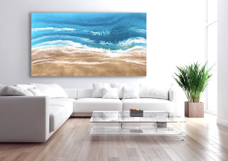 Original Seascape Painting by Martine Vanderspuy